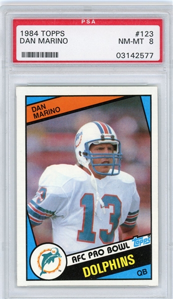 1984 Topps Dan Marino #123 RC PSA NM-MT 8