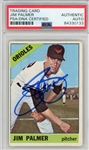 1966 Topps Jim Palmer Signed Rookie Card PSA