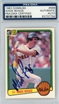 1983 Donruss Wade Boggs Signed Rookie Card PSA