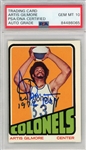 1972 Topps Artis Gilmore Signed Rookie Card PSA