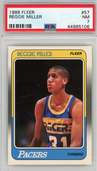 1988 Fleer Reggie Miller PSA 7